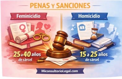 Feminicidio y homicidio qué cambia ante la ley