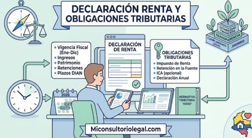 Declaración renta obligaciones tributarias colombia